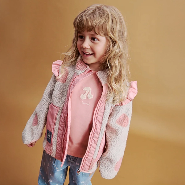 LIEWOOD Bunda Noam Pile Jacket Rose blush mix LIEWOOD Bunda Noam Pile Jacket Rose blush mix